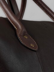 Lakeland Leather Brown Kelsick Leather Holdall - Image 5 of 9