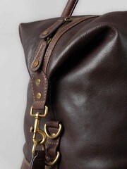 Lakeland Leather Brown Kelsick Leather Holdall - Image 6 of 9