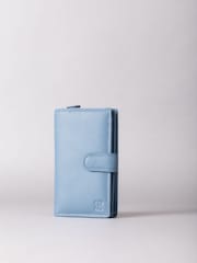 Lakeland Leather Sky Blue Medium Tab Purse - Image 1 of 5