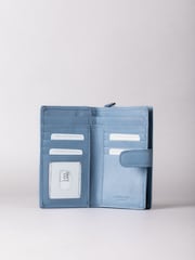 Lakeland Leather Sky Blue Medium Tab Purse - Image 3 of 5