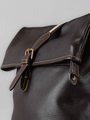 Lakeland Leather Brown Kelsick Leather Rolltop Backpack - Image 2 of 7