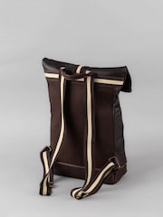 Lakeland Leather Brown Kelsick Leather Rolltop Backpack - Image 3 of 7