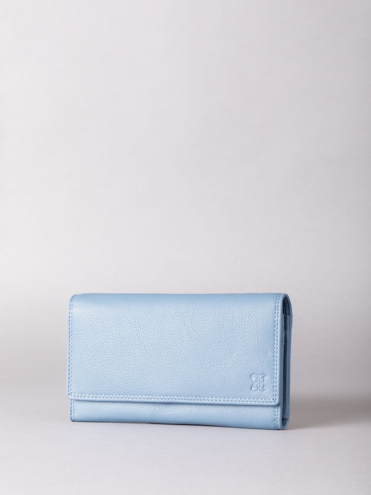 Lakeland Leather Sky Blue Large Purse - Image 1 of 4