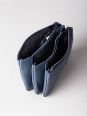Lakeland Leather Navy blue Multi Pocket Coin Purse - Image 3 of 5