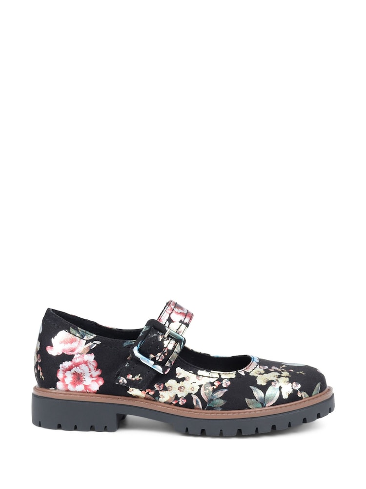 Zwart/wit - Pavers Mary Jane Buckle Shoes with Chunky Sole - Image 1 of 5