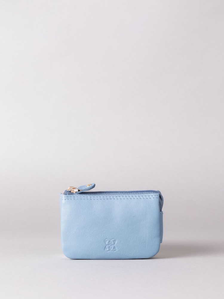 Lakeland Leather Sky Blue Multi Pocket Coin Purse - Image 2 of 5