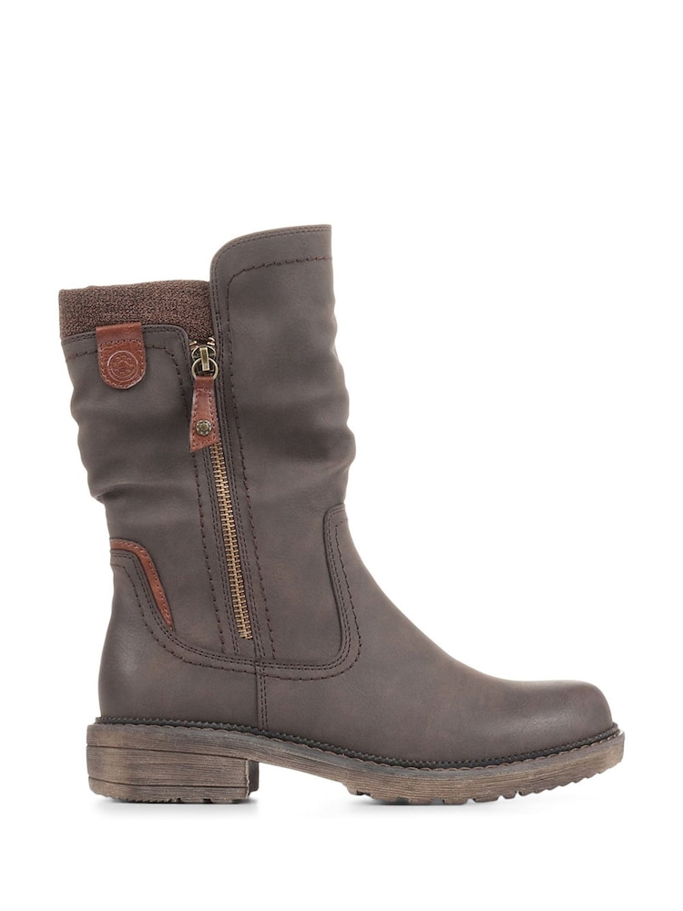 Pavers Ruched Calf Boots - Image 2 of 5