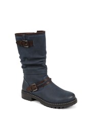 Pavers Buckle Mid Calf Boots - Image 2 of 5
