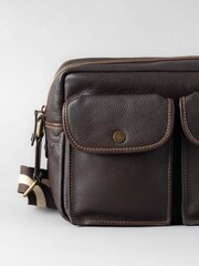 Lakeland Leather Brown Kelsick Leather Messenger Bag - Image 3 of 9