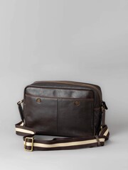 Lakeland Leather Brown Kelsick Leather Messenger Bag - Image 4 of 9