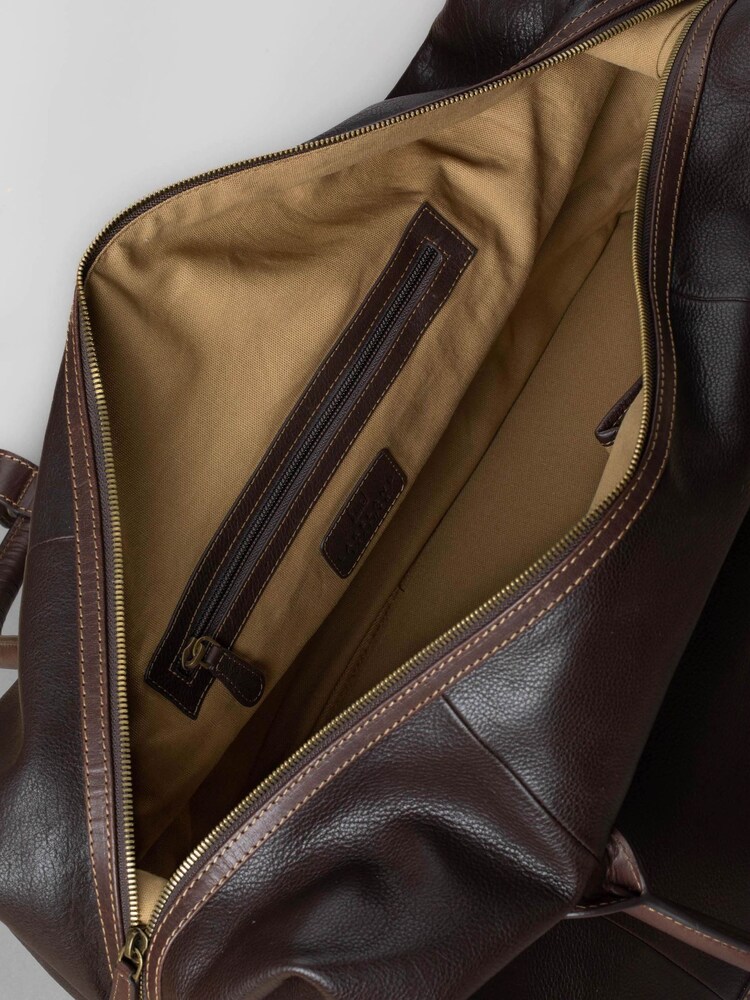 Lakeland Leather Brown Kelsick Leather Messenger Bag - Image 9 of 9