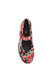 Rood/zwart - Pavers Mary Jane Buckle Shoes with Chunky Sole - Image 6 of 6