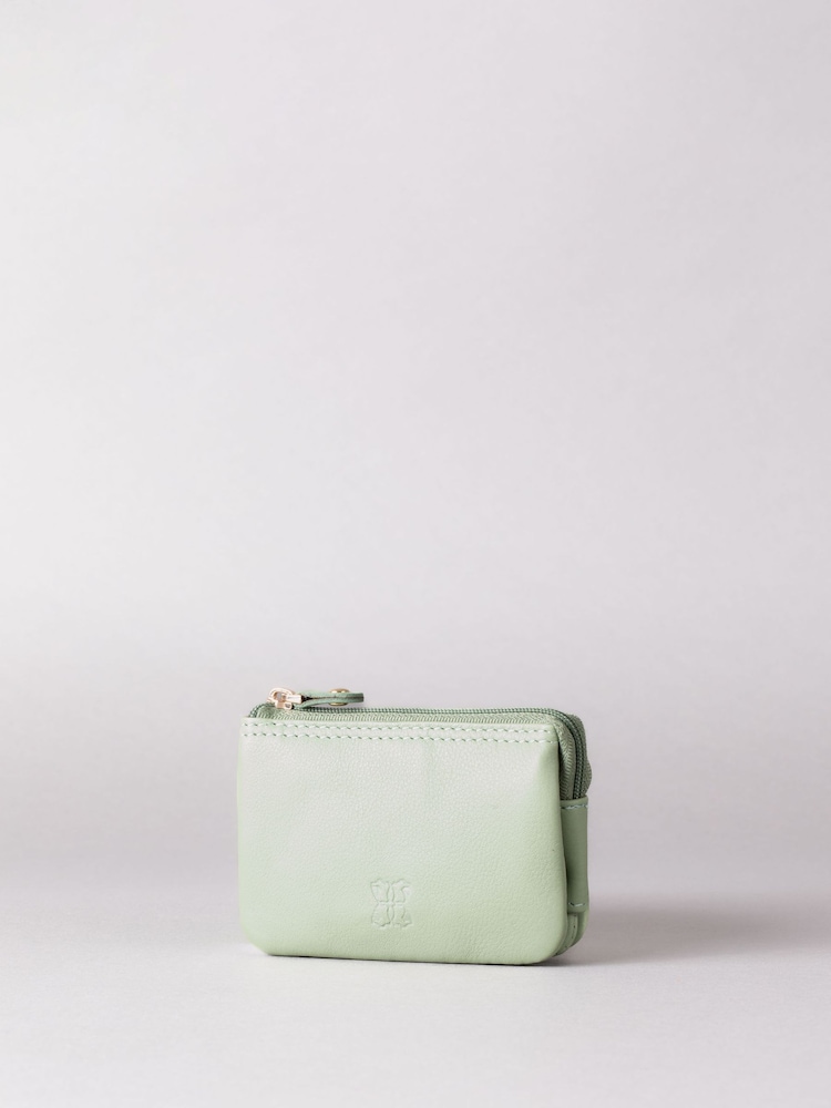 Lakeland Leather Green Multi Pocket Coin Purse - Image 1 of 4