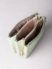 Lakeland Leather Green Multi Pocket Coin Purse - Image 3 of 4