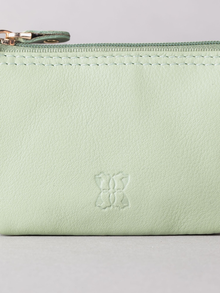 Lakeland Leather Green Multi Pocket Coin Purse - Image 4 of 4