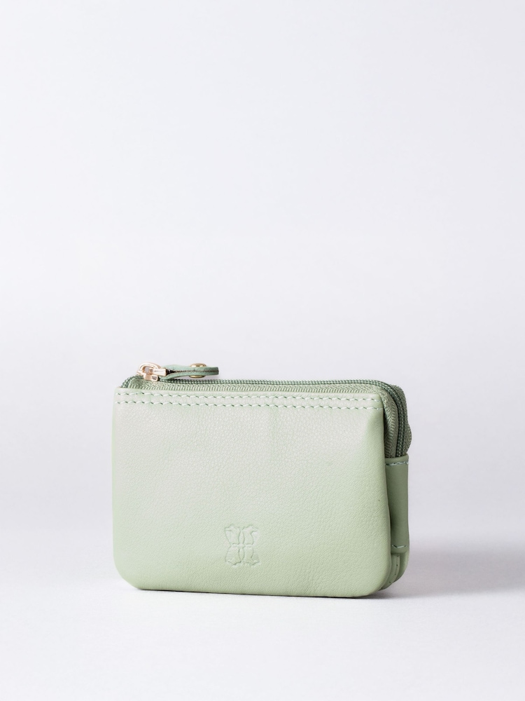 Lakeland Leather Green Multi Pocket Coin Purse - Image 5 of 5 Lakeland Leather Green Multi Pocket Coin Purse - Image 5 of 5