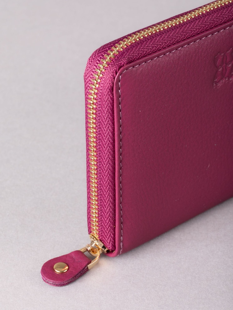 Lakeland Leather Pink Small Zip Purse - Image 5 of 5