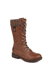 Pavers Lace-Up Calf Boots - Image 2 of 5