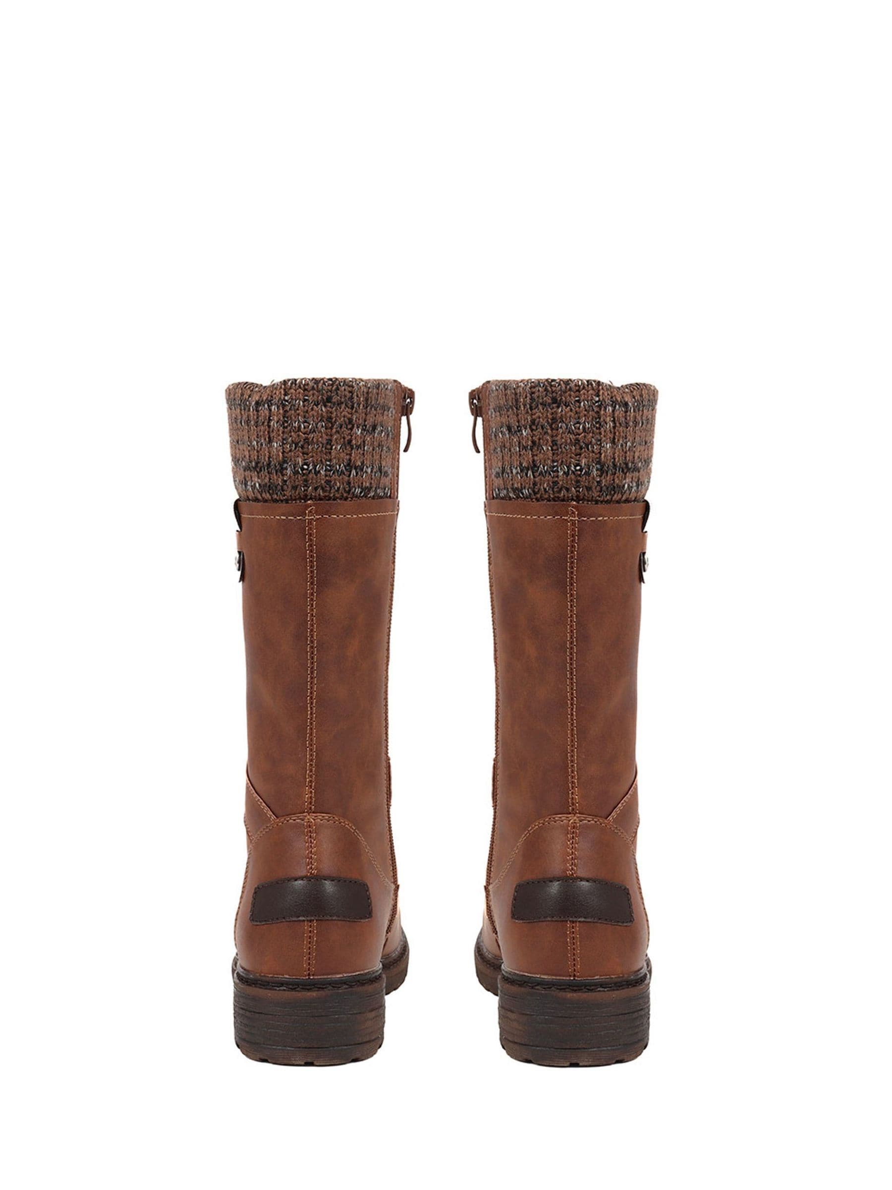 Buy Pavers Brown Lace Up Calf Boots from Next USA
