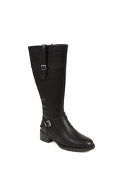 Pavers Black Knee High Buckle Detail Boots - Image 2 of 5