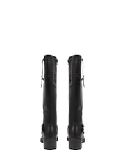 Pavers Black Knee High Buckle Detail Boots - Image 3 of 5