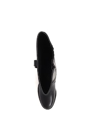 Pavers Black Knee High Buckle Detail Boots - Image 4 of 5