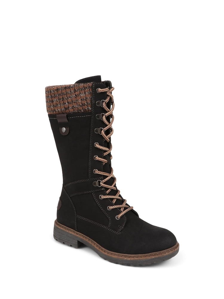 Pavers Lace-Up Calf Boots - Image 2 of 5