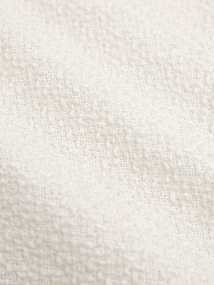 Ecru Fitted Boucle Blazer - Image 6 of 6 Ecru Fitted Boucle Blazer - Image 6 of 6