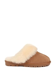 Pavers Sheepskin Lined Slippers - Image 1 of 5