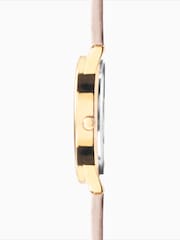 Limit Nude 30mm Round Gold Analogue Watch with Beige Strap - Image 3 of 4
