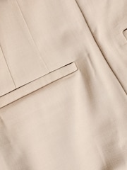 Stone Tailored Front Pleat Straight Trousers - Image 8 of 8