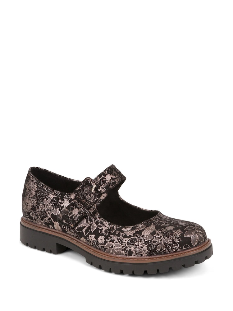 Zwart/wit - Pavers Mary Jane Buckle Shoes with Chunky Sole - Image 2 of 5