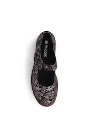 Zwart/wit - Pavers Mary Jane Buckle Shoes with Chunky Sole - Image 4 of 5