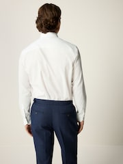 White Regular Fit Trimmed Formal Long Sleeve Shirt - Image 3 of 9