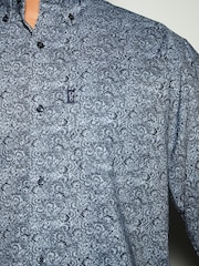 Navy Blue Floral Regular Fit - Image 5 of 5