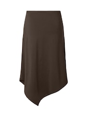PIECES Brown Midwaist Midi Skirt - Image 6 of 6