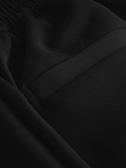 Black Elastic Back Wide Leg Trousers - Image 7 of 7