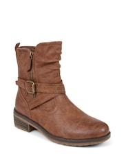 Pavers Zip Up Tall Ankle Boots - Image 2 of 4