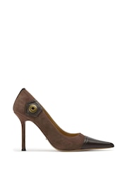 Tony Bianco Brown Nessa Court Shoes - Image 2 of 5