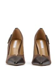 Tony Bianco Brown Nessa Court Shoes - Image 4 of 5
