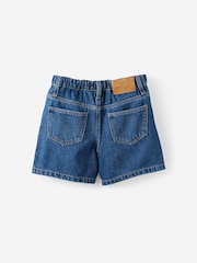 Cotton On Dark Blue Snap Front Denim Shorts - Image 2 of 3