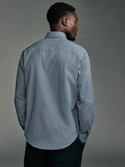 Grey Print Regular Fit Easy Iron Button Down Oxford Shirt - Image 2 of 7