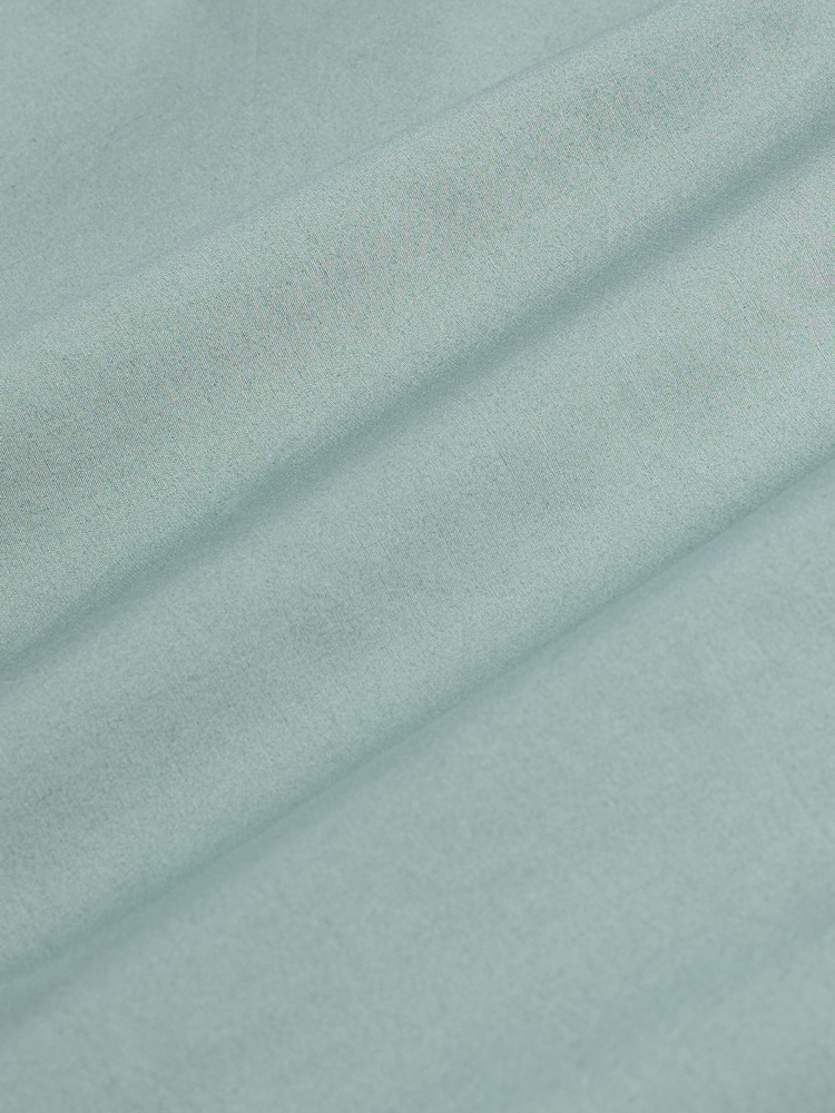 Seafoam Green Long Sleeve Single Cuff Paper Touch 100% Cotton Poplin Fabric Formal Shirt - Image 7 of 7