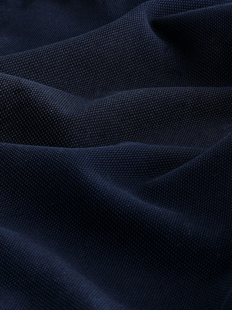 Navy Blue Regular Fit Textured Single Cuff Shirt With Cutaway Collar - Image 8 of 8