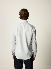 Light Grey Waffle Texture Single Cuff Shirt - Image 3 of 8