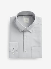 Light Grey Waffle Texture Single Cuff Shirt - Image 7 of 8