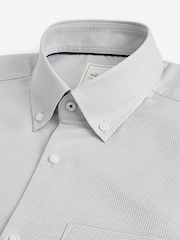 Light Grey Waffle Texture Single Cuff Shirt - Image 8 of 8