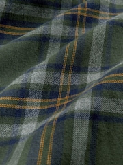 Black Watch Tartan Brushed 100% Cotton Flannel Shirt - Image 7 of 7