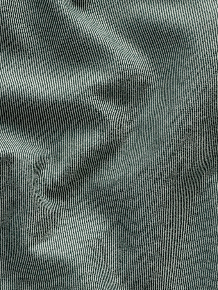 Green Regular Fit Brushed Flannel 100% Cotton Shirt - Image 8 of 8