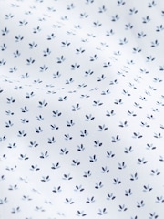 Blanc/Bleu Dot - Chemise Oxford boutonnée repassage facile - Image 4 of 8
